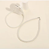 Freshwater Pearl Necklace Women's Light Titanium Steel