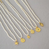 Vintage Freshwater Rice Pearl Necklace Pendant for Female Jewelry Gift