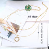 925 Sterling Silver Sun Pendant Necklace for Women