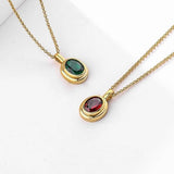 925 Sterling Silver Niche Zirconium Necklace