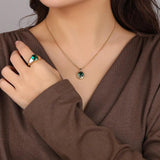 925 Sterling Silver Niche Zirconium Necklace