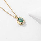 925 Sterling Silver Niche Zirconium Necklace