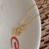 925 Silver Twist Love Heart Necklace Pendant Couple Jewelry