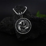 Zodiac Pterodactyl Pendant Necklace for Men