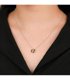 925 Silver Bead Chain Necklace Pendant Clavicle Jewelry