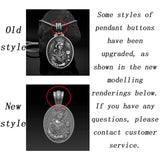Zodiac Wolf Pendant Necklace Retro Men's Chain
