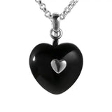 925 Silver Agate Love Necklace Pendant Girl Jewelry