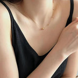 Geometric Snake Bone Ball Necklace Small 925 Sterling Silver