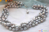 Gray Baroque Freshwater Pearl Necklace