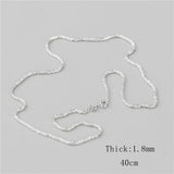 925 Sterling Silver Gypsophila Chain Necklace for Women Party Jewelry