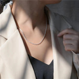 925 Sterling Silver Gypsophila Chain Necklace for Women Party Jewelry