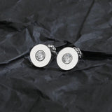925 Sterling Silver Women Round Necklace Earrings Set