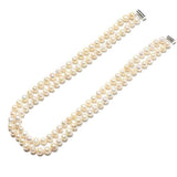 8-9 mm & 7-8 mm 2-Row Freshwater Pearl Necklace
