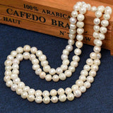 8-9 mm & 7-8 mm 2-Row Freshwater Pearl Necklace