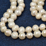 8-9 mm & 7-8 mm 2-Row Freshwater Pearl Necklace