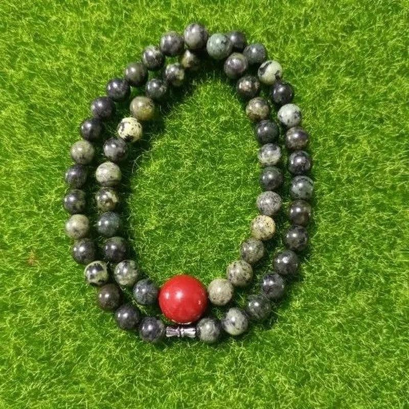 Natural Jade Tibetan Jade Medicine King Stone Necklace Men's and Women's