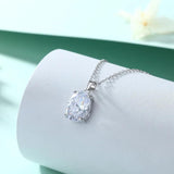 Zircon Pendant Necklace Female Hot S925 Silver