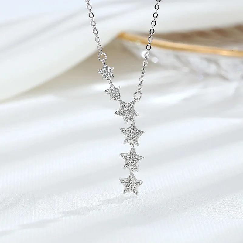Daughter Special Star Necklace Silver 925 Personalised Jewelry Women'S