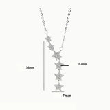 Daughter Special Star Necklace Silver 925 Personalised Jewelry Women'S