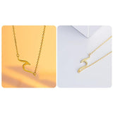 925 Silver Necklace Round Pendants Clavicalis Chain Choker Girl Gift