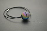 Druzy Agate Round Ball Pendant Necklace 5pcs