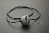 Druzy Agate Round Ball Pendant Necklace 5pcs