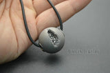 Druzy Agate Round Ball Pendant Necklace 5pcs