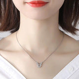 Hiyong Beating Heart Necklace - Sterling 925 Silver Heart Pendant