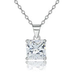 Zircon Pendant Necklace S925 Silver
