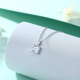 Zircon Pendant Necklace S925 Silver