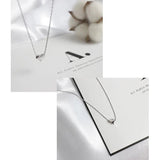 925 Silver Heart Chain Necklace Tiny Love Heart Pendant Fine Jewelry