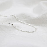 925 Sterling Silver Car Flower Necklace Minimalist Chain for Women