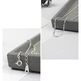 925 Sterling Silver Car Flower Necklace Minimalist Chain for Women