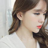 925 Sterling Silver Car Flower Necklace Minimalist Chain for Women