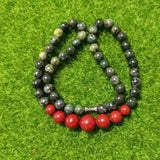 Tibetan Jade Medicine King Stone Bead Chain Necklace