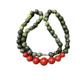 Tibetan Jade Medicine King Stone Bead Chain Necklace