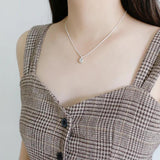 Sterling Silver Oval Coffee Bean Pendant Necklace