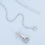 Heart Necklace S925 Sterling Silver Chain Colorful Pendant
