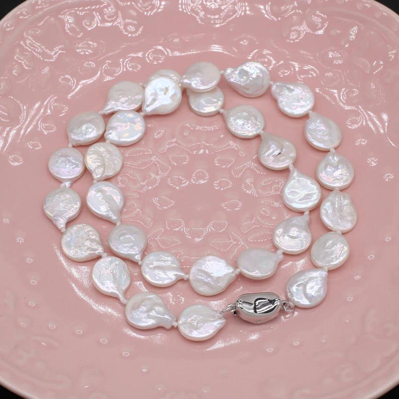 Freshwater Pearl Necklace Irregular Wedding Party Jewelry