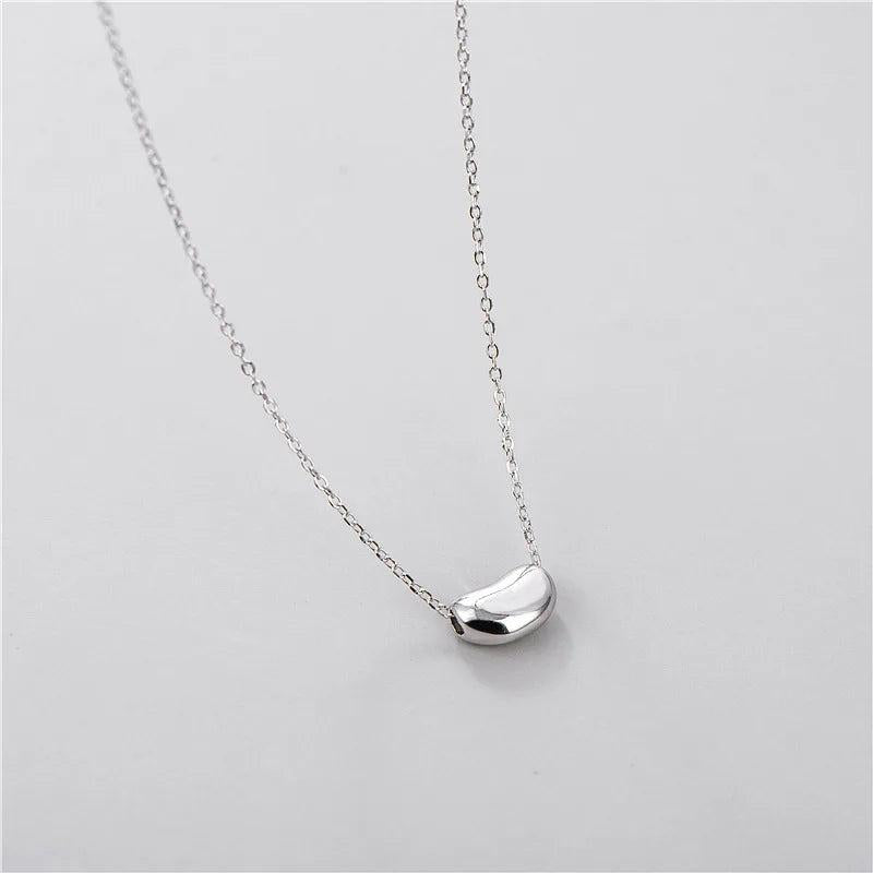 925 Sterling Silver Peas Pendants Necklace for Women Bride Wedding