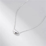 925 Sterling Silver Peas Pendants Necklace for Women Bride Wedding