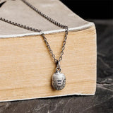 925 Silver Coffee Bean Pendant Choker Vintage Necklace