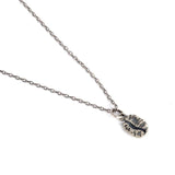 925 Silver Coffee Bean Pendant Choker Vintage Necklace