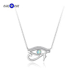 S925 Evil Eye Pendant Necklace with Zircon 925 Sterling Silver