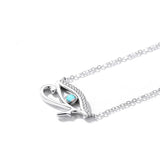 S925 Evil Eye Pendant Necklace with Zircon 925 Sterling Silver