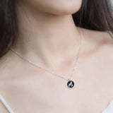 NUNCAD 925 Silver 26 Letter Zircon Pendant Necklace Women Jewelry Gift