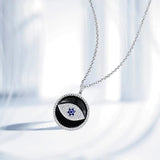 NUNCAD 925 Silver Devil Eye Pendant Necklace Women Jewelry