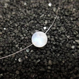 Moonstone Gemstone 925 Silver Choker Necklace for Women