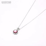 Sterling Silver Crystal Pipa Pendant Necklace for Women