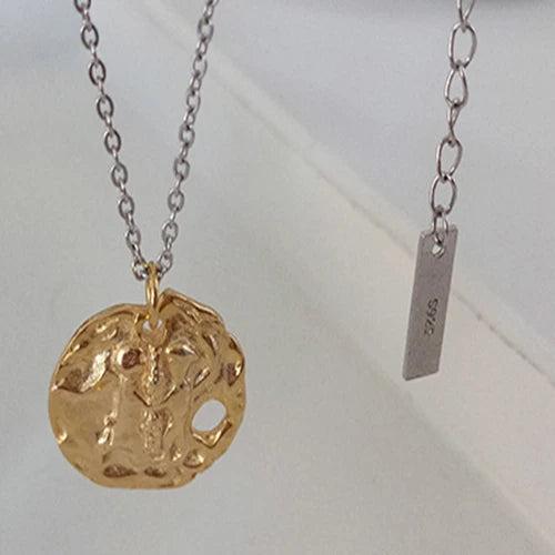 S925 Sterling Silver Portrait Pendant Necklace